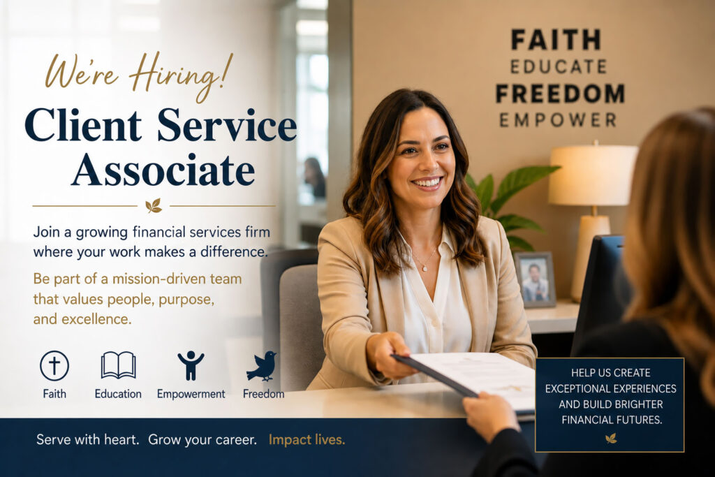 We're hiring - client service associate