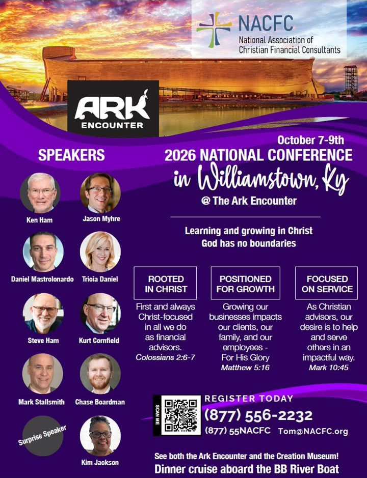 Mark Stallsmith speaking at the 2026 NACFC National Conference at the Ark Encounter in Williamstown Kentucky