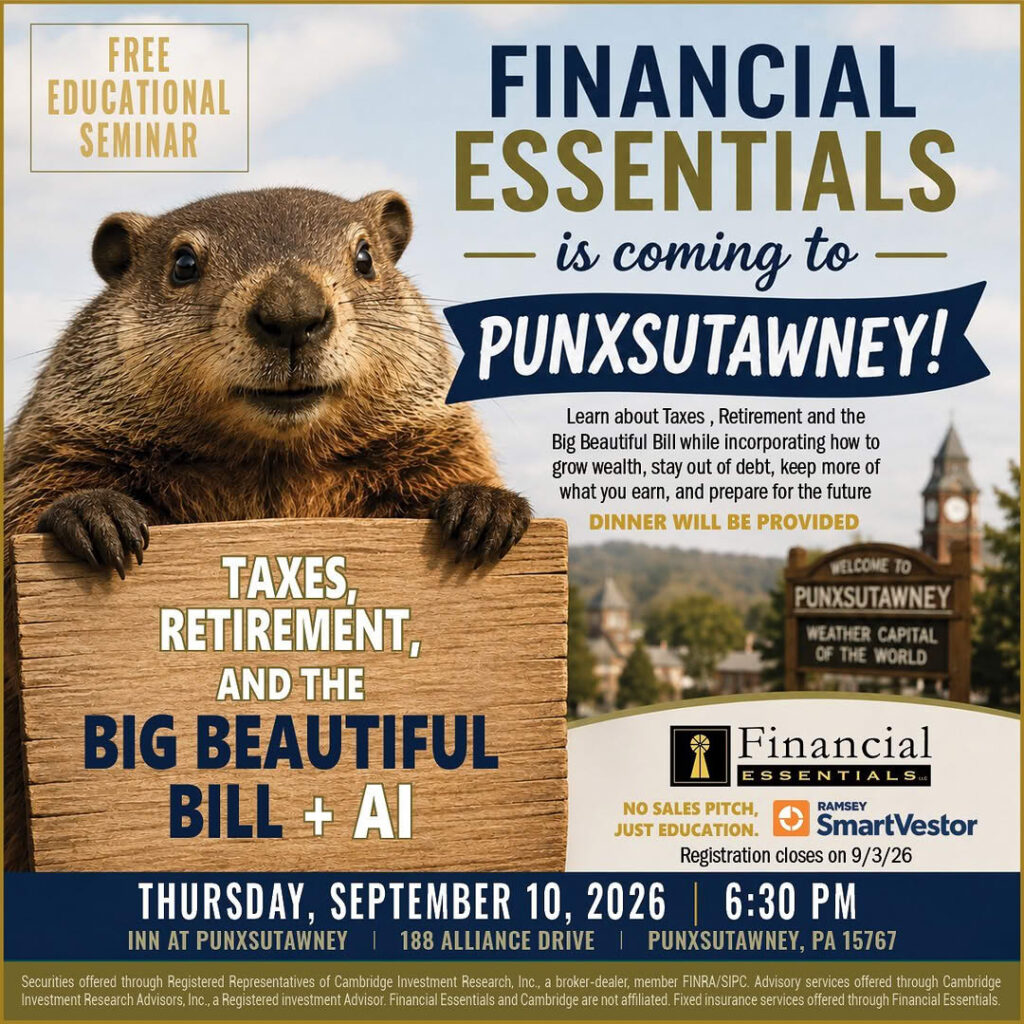 Taxes, Retirement and the Big Beautiful Bill + AI Educational Seminar from Financial Essentials